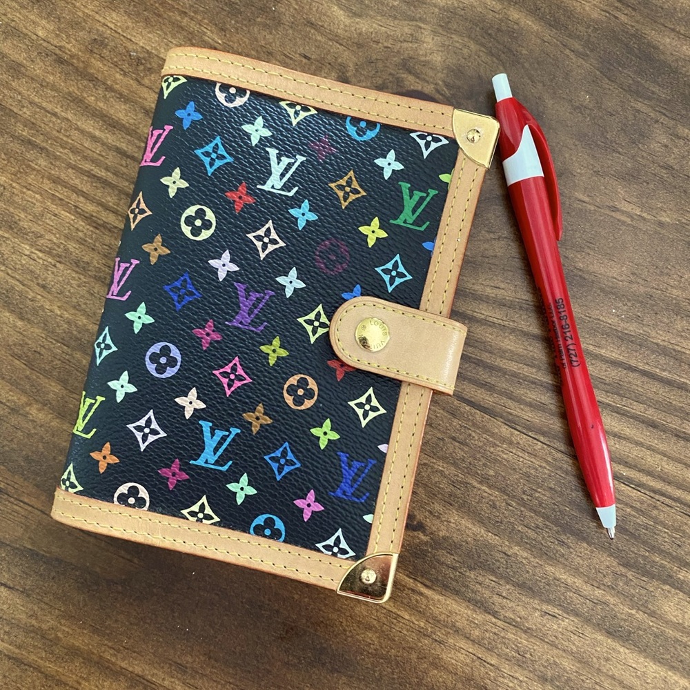 Louis Vuitton vintage multicolor agenda book